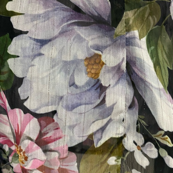 💐 Hell Bunny Sheer Floral Blouse 🖤 - Picture 2 of 3